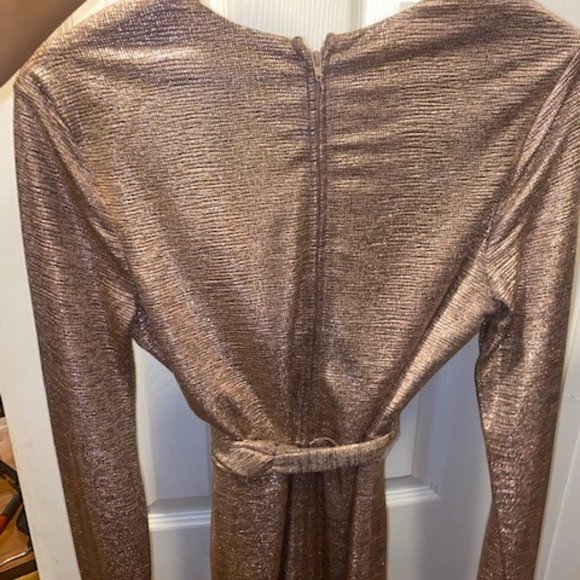 ROSE GOLD KIMONO-Style Cocktail Dress - Picture 6 of 6